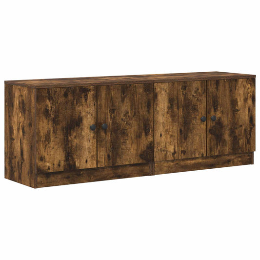 vidaXL Storage Cabinet for Loft Bed 2 pcs Smoked Oak 66 x 35 x 48 cm