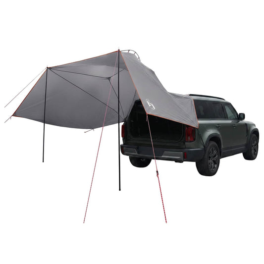 vidaXL Car Tent 350 x 250 cm Grey and Orange Polyester and Steel