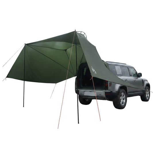 vidaXL Car Tent 350 x 250 cm Army Green Polyester and Steel