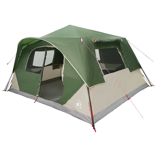 vidaXL Instant Tent 10-Person Green Polyester and Steel