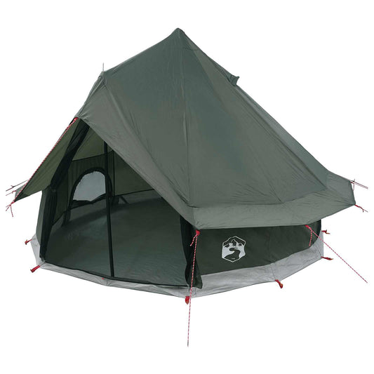 vidaXL Tipi Tent 4-Person Army Green Polyester and Steel