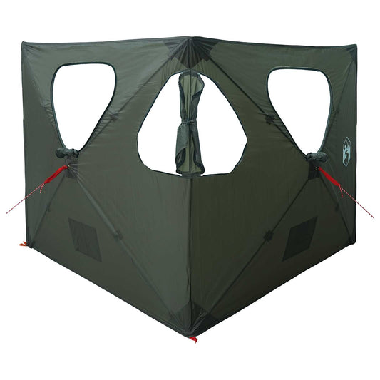 vidaXL Hunting Tent 145 x 145 x 150 cm Army Green Polyester and Steel