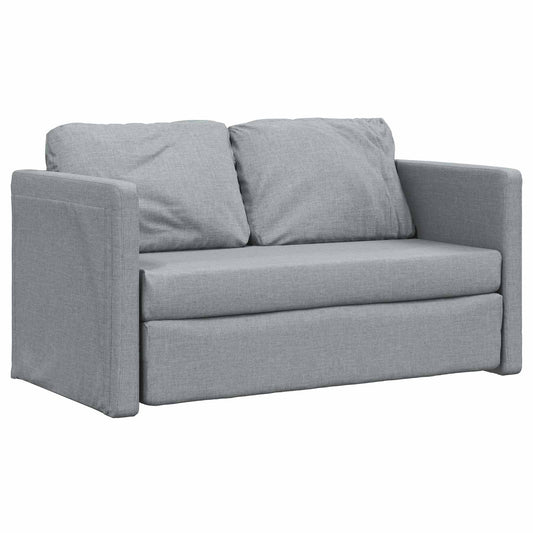 vidaXL Folding Sofa Bed Light Grey 112 x 60 x 60 cm Fabric