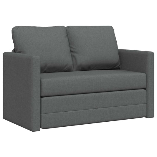 vidaXL Folding Sofa Bed Dark Grey 112 x 60 x 55 cm Fabric