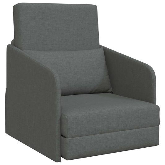 vidaXL Folding Sofa Bed Dark Grey 65 x 80 x 83 cm Fabric
