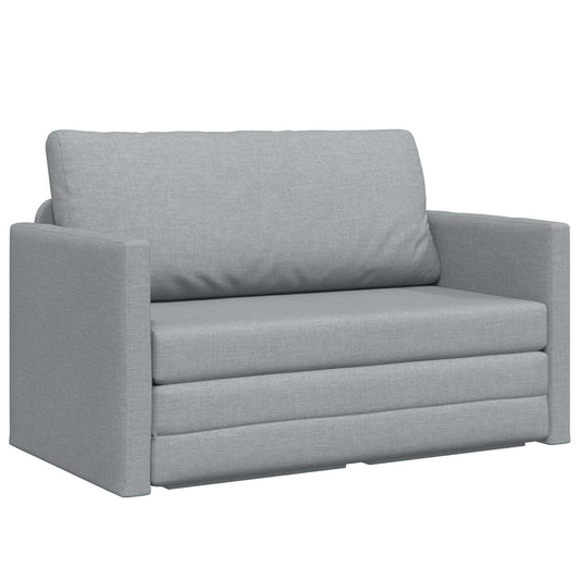 vidaXL Folding Sofa Bed 110cm Light Grey Fabric