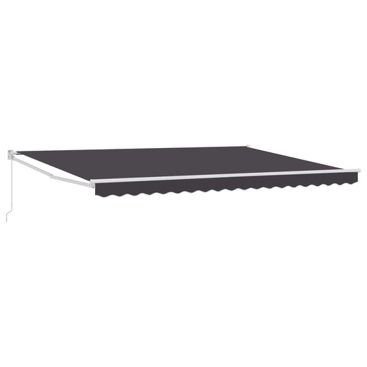 vidaXL Retractable Awning Anthracite 4 x 2 m