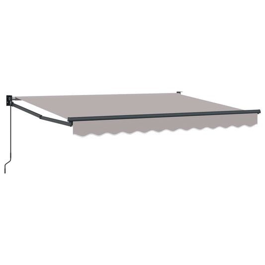 vidaXL Retractable Awning Light Grey 2.5 x 2 m
