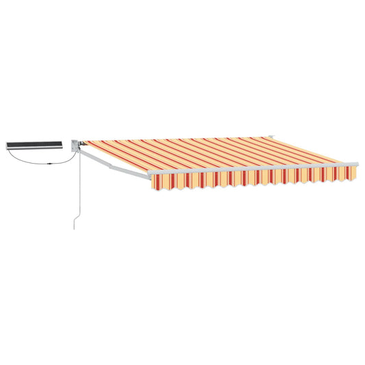 vidaXL Electric Retractable Awning Multicolour 3.5 x 2 m