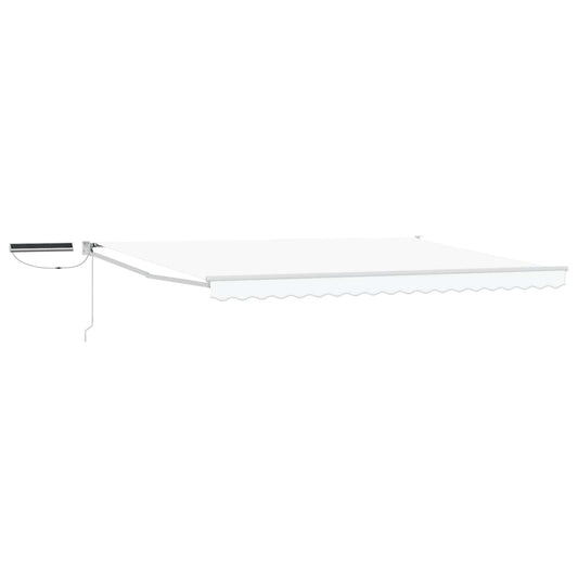 vidaXL Electric Retractable Awning White 4 x 3 m