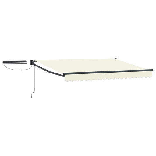 vidaXL Electric Retractable Awning Cream and Anthracite 3 x 2 m