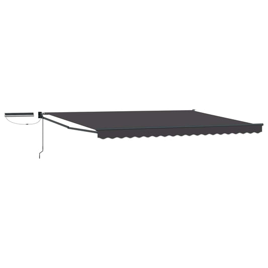 vidaXL Electric Retractable Awning Anthracite 4 x 2 m