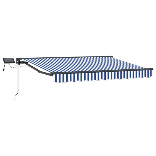 vidaXL Manual Awning Frame with LEDs 3.5 x 2 m