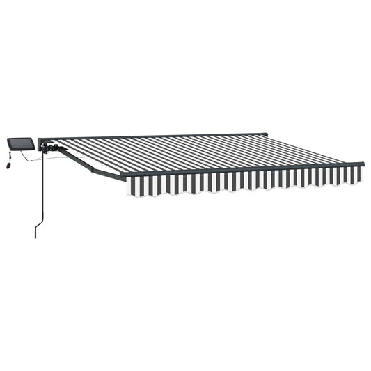 vidaXL Anthracite and White 3.5 x 2.5 m Polyester with PU coating