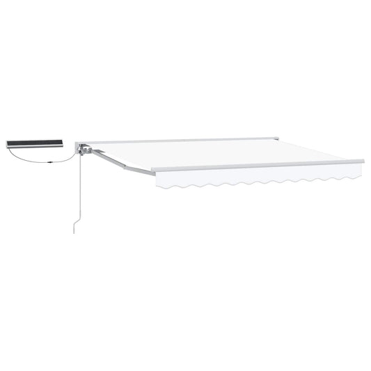 vidaXL Electric Retractable Awning White 3 x 2.5 m