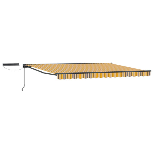 vidaXL Electric Retractable Awning 5 x 3.5 m Polyester with PU coating