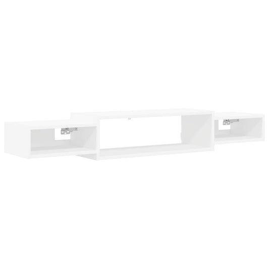 vidaXL Wall-mounted TV Cabinet Wall-Mounted White 140 x 28 x 21 cm
