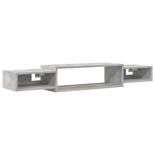 vidaXL Wall-mounted TV Cabinet Wall-Mounted Concrete Grey