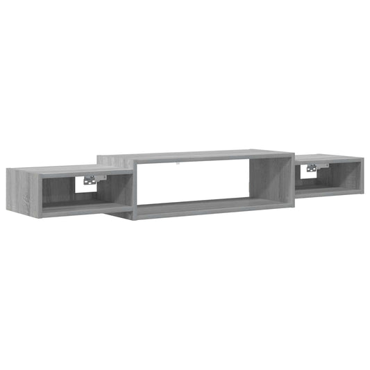 vidaXL Wall-mounted TV Cabinet Wall-Mounted Grey Sonoma