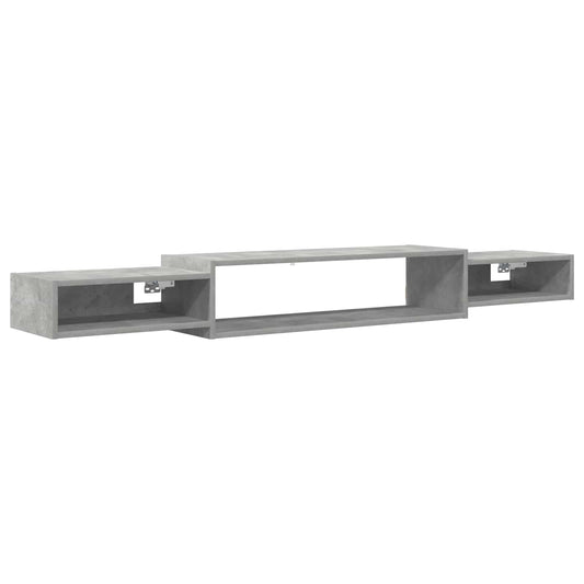 vidaXL Wall-mounted TV Cabinet Wall-Mounted Concrete Grey