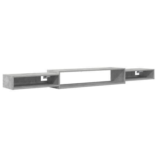 vidaXL Wall-mounted TV Cabinet Wall-Mounted Concrete Grey