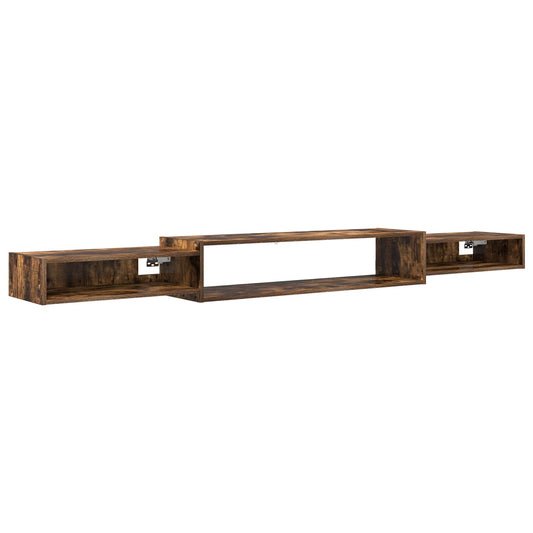 vidaXL Wall-mounted TV Cabinet Wall-Mounted Smoked Oak