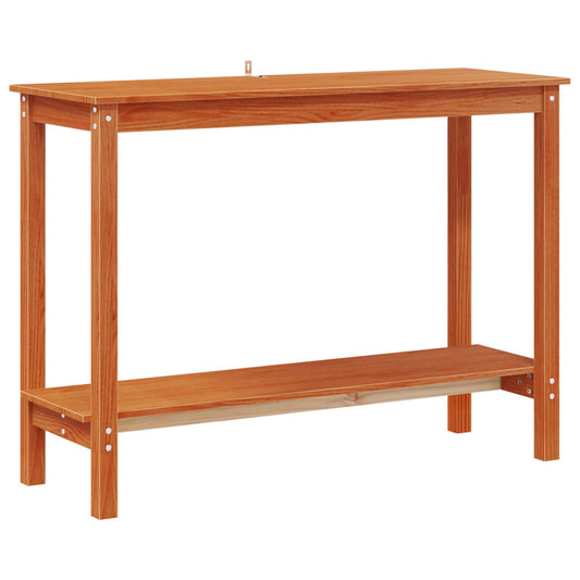 vidaXL Console Table Wax Brown 110 x 40 x 80 cm Solid Pine Wood