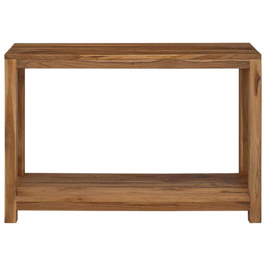 vidaXL Console Table Natural 110 x 35 x 75 cm Solid Teak Wood