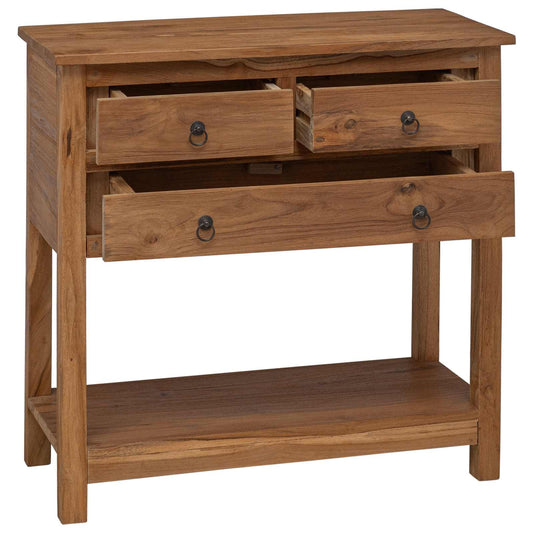 vidaXL Sideboard Natural 79 x 35 x 80 cm Solid Teak Wood