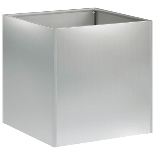 vidaXL Garden Planter Silver 35 x 35 x 35 cm Galvanised Steel