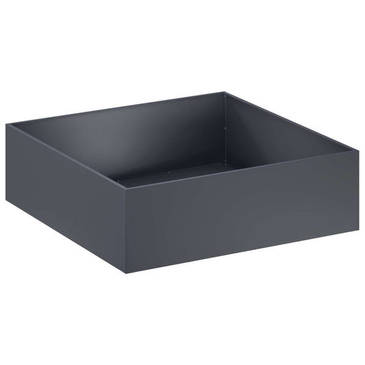 vidaXL Garden Planter Anthracite 100 x 100 x 30 cm Cold-rolled Steel
