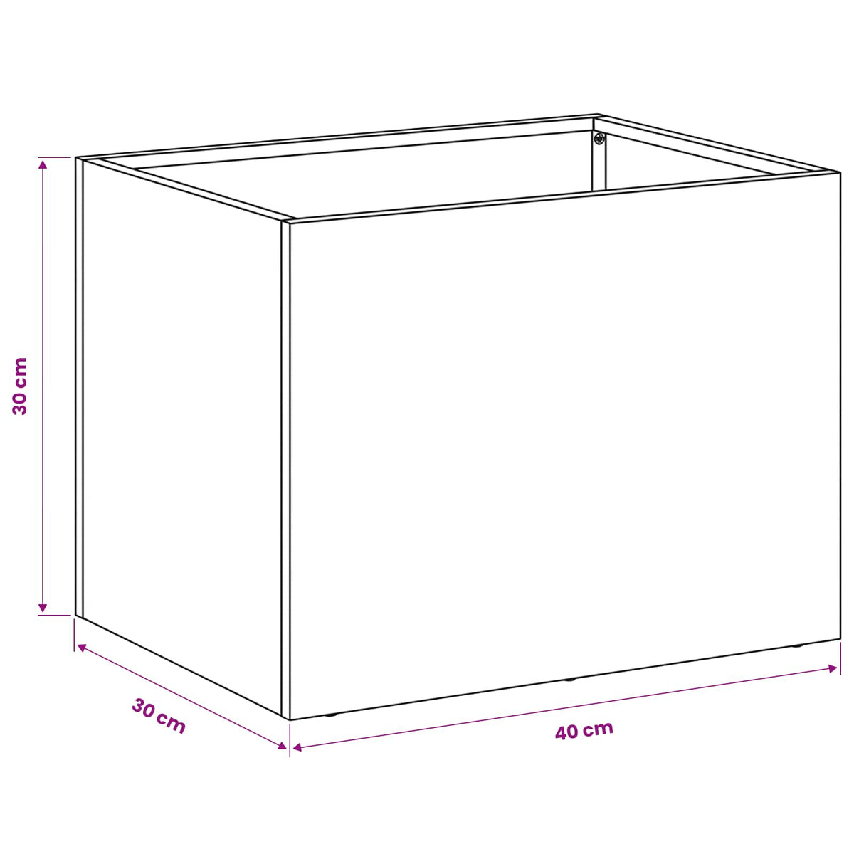 vidaXL Garden Planter 2 pcs Olive Green 40 x 30 x 30 cm