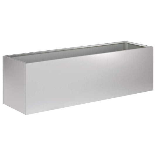 vidaXL Garden Planter Silver 100 x 30 x 30 cm Galvanised Steel