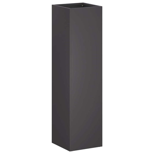 vidaXL Garden Planter Black 20 x 20 x 75 cm Cold-rolled Steel