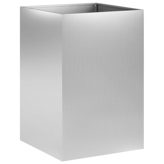 vidaXL Garden Planter Silver 40 x 40 x 75 cm Galvanised Steel
