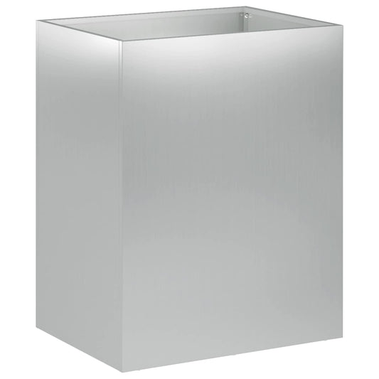 vidaXL Garden Planter Silver 40 x 30 x 40 cm Galvanised Steel