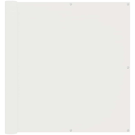 vidaXL Balcony Screen White 110 x 1000 cm Oxford Fabric