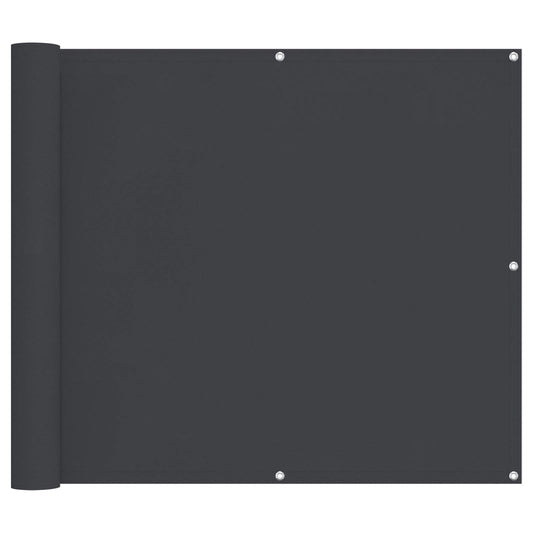 vidaXL Balcony Screen Black 100 x 300 cm Oxford Fabric