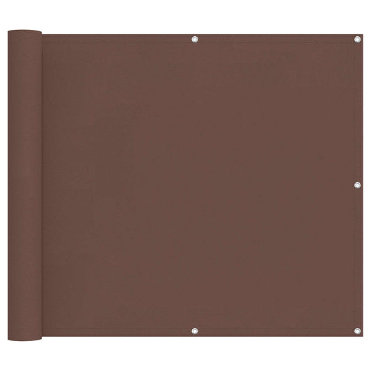 vidaXL Balcony Screen Brown 100 x 200 cm Oxford Fabric