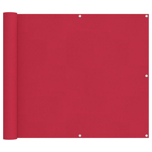 vidaXL Balcony Screen Burgundy 90 x 200 cm Oxford Fabric