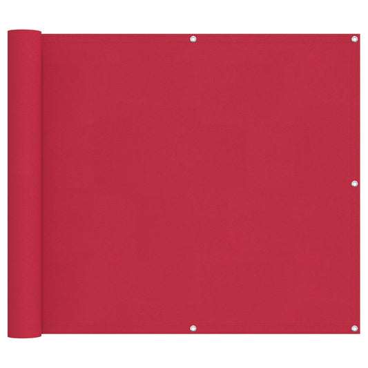 vidaXL Balcony Screen Burgundy 100 x 400 cm Oxford Fabric