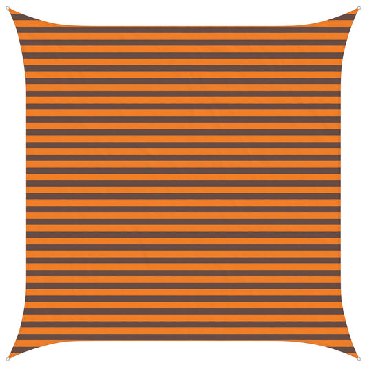 vidaXL Sun Shade Sail Orange and Brown 3.6 x 3.6 m