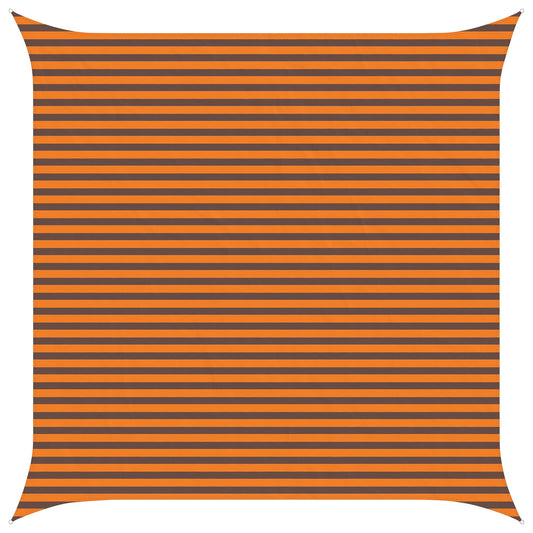 vidaXL Sun Shade Sail Orange and Brown 4.5 x 4.5 m