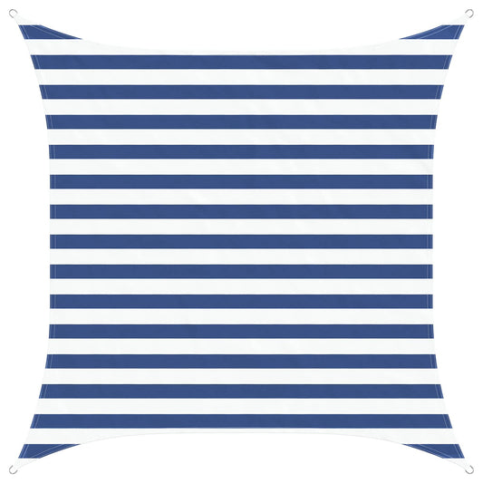vidaXL Sun Shade Sail Blue and White 2 x 2 m 100% Polyester Oxford