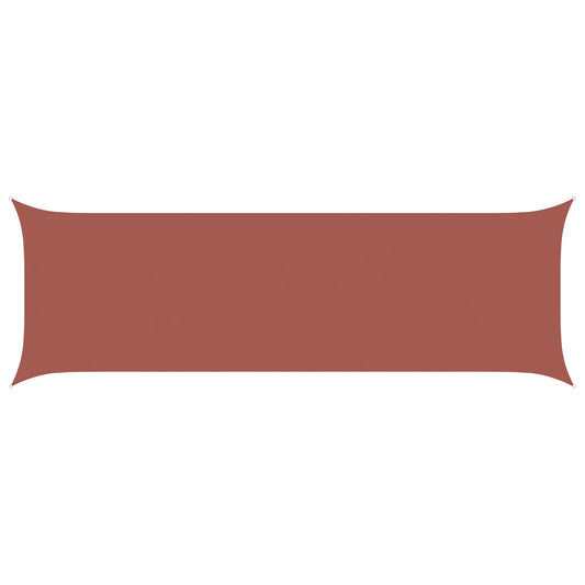 vidaXL Sun Shade Sail Terracotta 6 x 2 m 100% Polyester Oxford