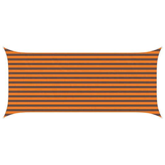 vidaXL Sun Shade Sail Orange and Brown 4,5 x 2 m 100% Polyester Oxford