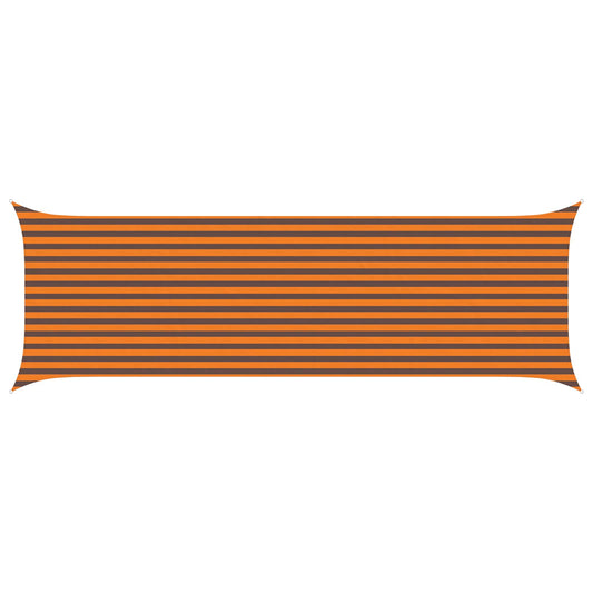 vidaXL Sun Shade Sail Orange and Brown 6 x 2 m 100% Polyester Oxford