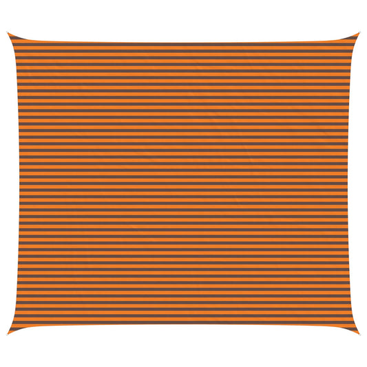 vidaXL Sun Shade Sail Orange and Brown 7 x 6 m 100% Polyester Oxford
