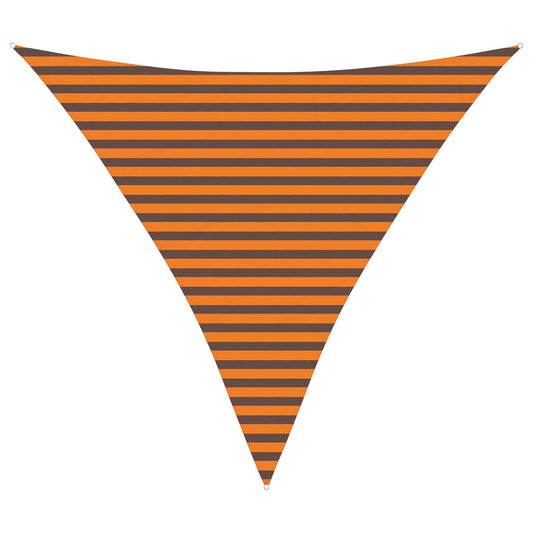 vidaXL Sun Shade Sail Orange and Brown 3.6 x 3.6 x 3.6 m