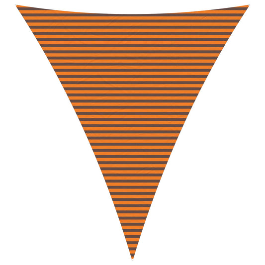 vidaXL Sun Shade Sail Orange and Brown 5 x 6 x 6 m